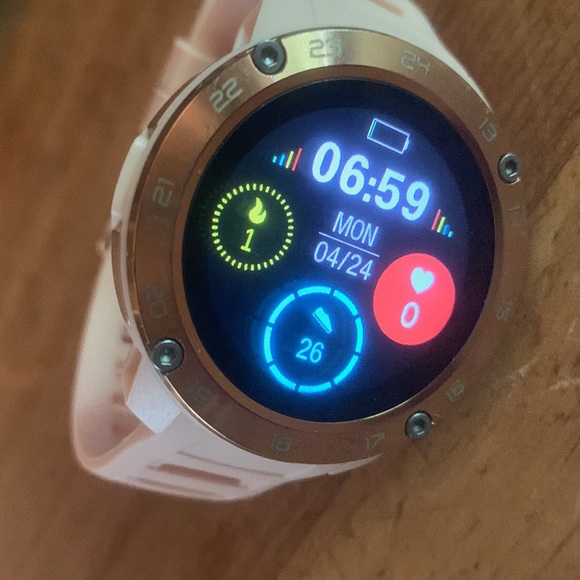 New ITOUCH Unisex Explorer 3 Blush Silicone Strap Smartwatch 46.5 mm - Picture 7 of 7